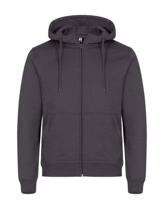 Clique CQ0201034 Miami Full Zip Hoody - Metal Grey