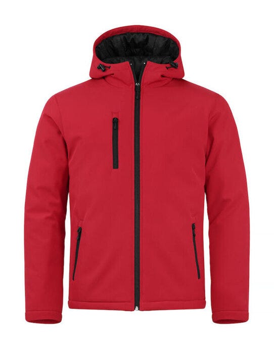 Clique CQ020952 Padded Hoody Softshell - Red