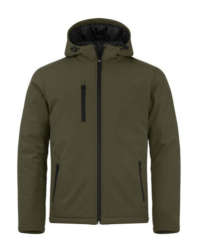 Clique CQ020952 Padded Hoody Softshell - Fog Green