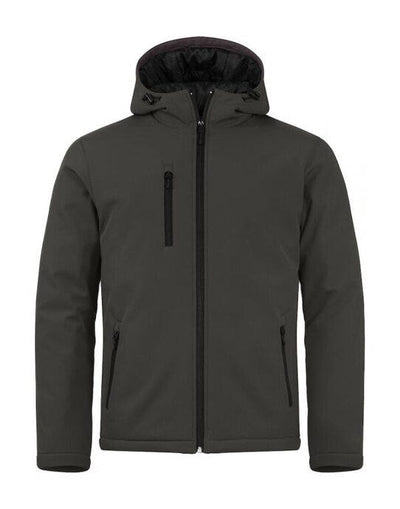 Clique CQ020952 Padded Hoody Softshell - Dark Grey
