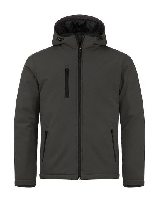 Clique CQ020952 Padded Hoody Softshell - Dark Grey
