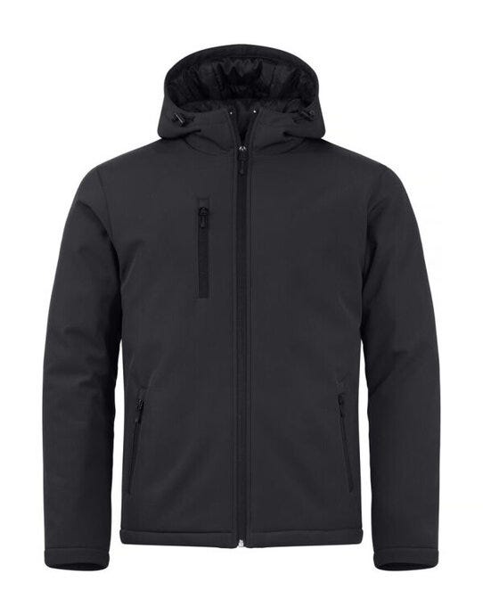 Clique CQ020952 Padded Hoody Softshell - Black