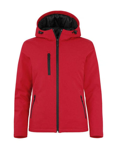 Clique CQ020953 Ladies Padded Softshell Hoody - Red