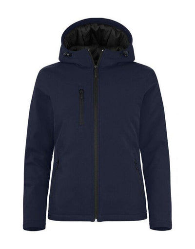 Clique CQ020953 Ladies Padded Softshell Hoody - Dark Navy
