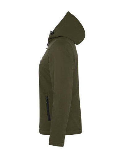 Clique CQ020953 Ladies Padded Softshell Hoody - Fog Green