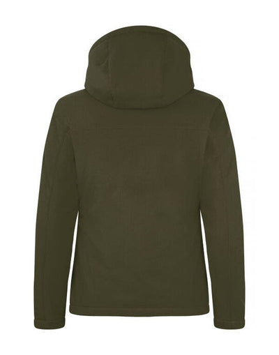 Clique CQ020953 Ladies Padded Softshell Hoody - Fog Green