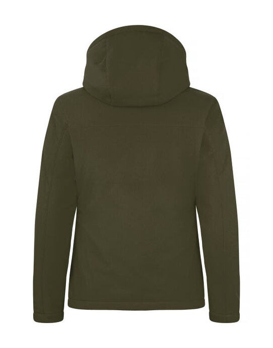 Clique CQ020953 Ladies Padded Softshell Hoody - Fog Green