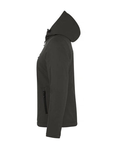Clique CQ020953 Ladies Padded Softshell Hoody - Dark Grey