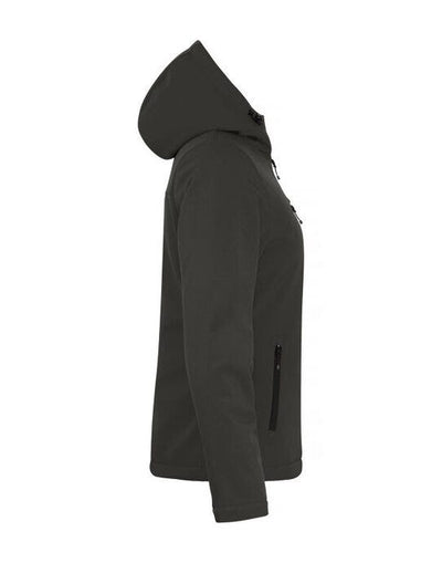Clique CQ020953 Ladies Padded Softshell Hoody - Dark Grey