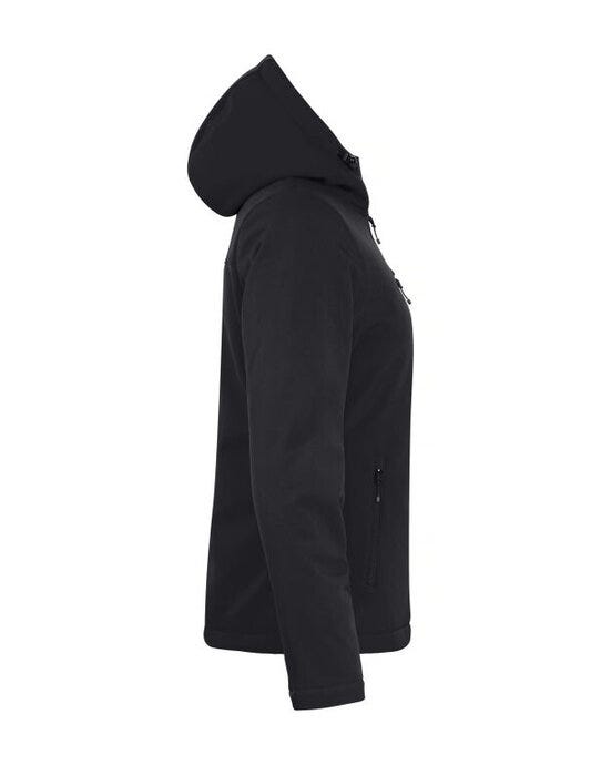 Clique CQ020953 Ladies Padded Softshell Hoody - Black
