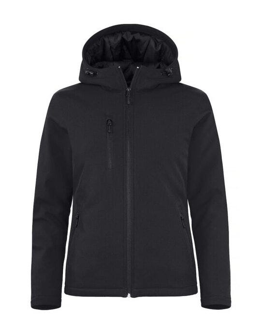 Clique CQ020953 Ladies Padded Softshell Hoody - Black