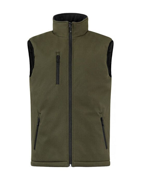 Clique CQ020958 Padded Softshell Vest - Fog Green