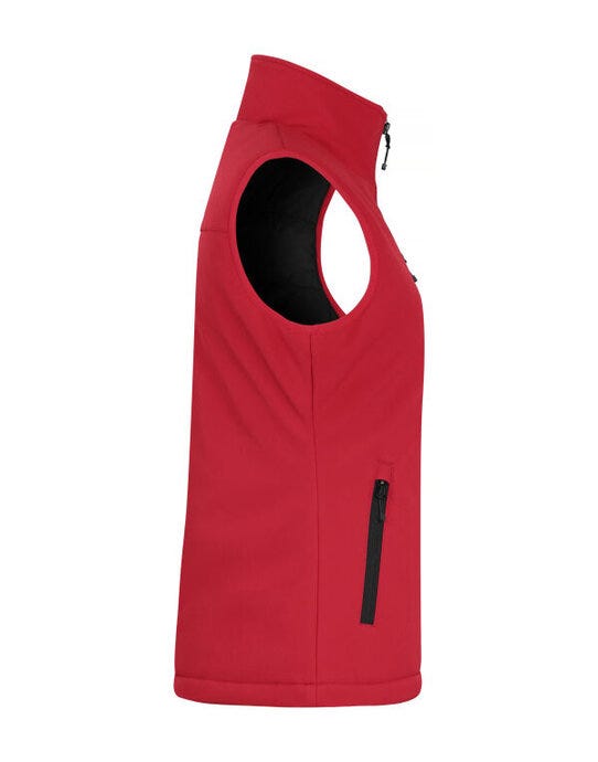 Clique CQ020959 Ladies Padded Softshell Vest - Red