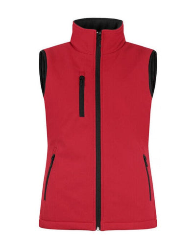 Clique CQ020959 Ladies Padded Softshell Vest - Red