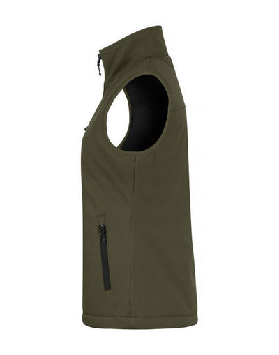 Clique CQ020959 Ladies Padded Softshell Vest - Fog Green