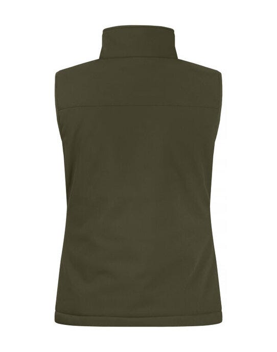 Clique CQ020959 Ladies Padded Softshell Vest - Fog Green