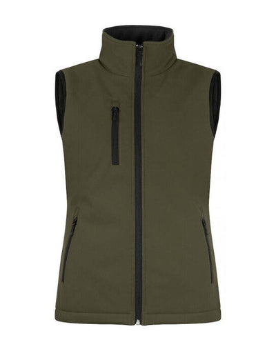 Clique CQ020959 Ladies Padded Softshell Vest - Fog Green