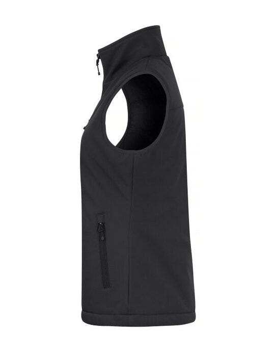 Clique CQ020959 Ladies Padded Softshell Vest - Black