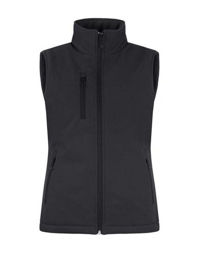 Clique CQ020959 Ladies Padded Softshell Vest - Black