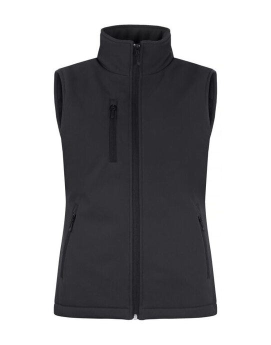 Clique CQ020959 Ladies Padded Softshell Vest - Black