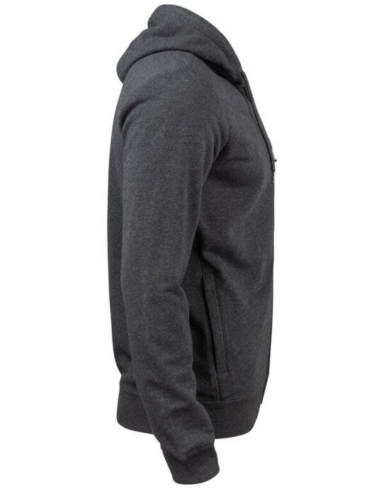 Clique CQ021004 Premium OC Full Zip Hoody - Anthracite Melange
