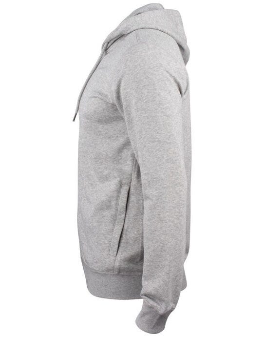 Clique CQ021004 Premium OC Full Zip Hoody - Grey Melange