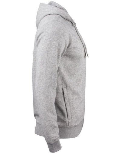Clique CQ021004 Premium OC Full Zip Hoody - Grey Melange