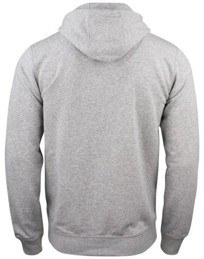 Clique CQ021004 Premium OC Full Zip Hoody - Grey Melange