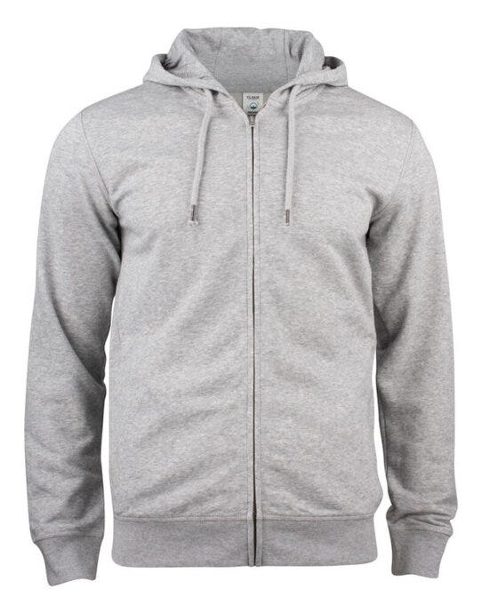 Clique CQ021004 Premium OC Full Zip Hoody - Grey Melange