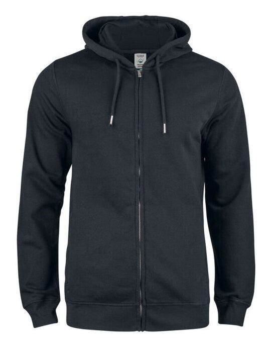 Clique CQ021004 Premium OC Full Zip Hoody - Black