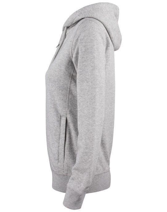 Clique CQ021005 Ladies Premium OC Full Zip Hoody - Grey Melange