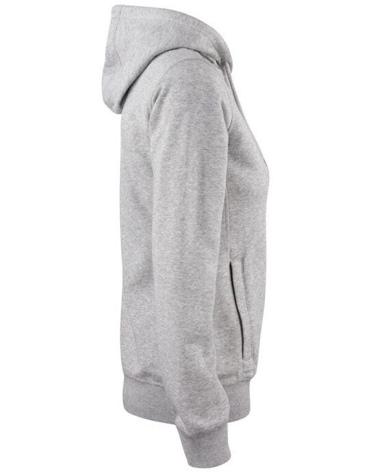 Clique CQ021005 Ladies Premium OC Full Zip Hoody - Grey Melange