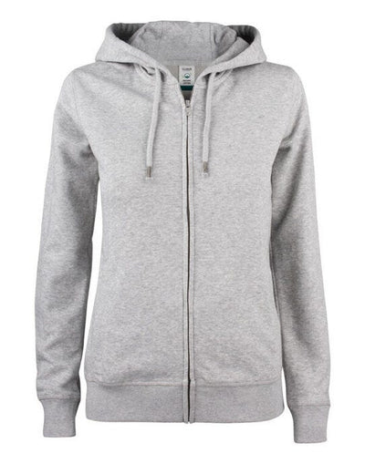Clique CQ021005 Ladies Premium OC Full Zip Hoody - Grey Melange