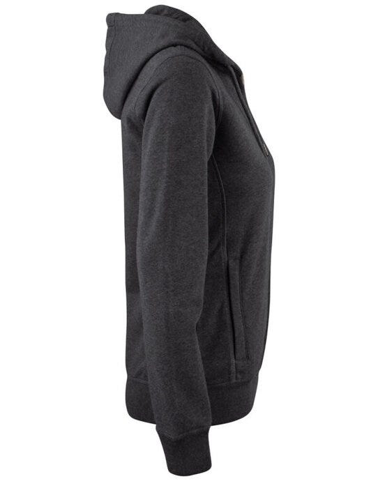 Clique CQ021005 Ladies Premium OC Full Zip Hoody - Anthracite Melange