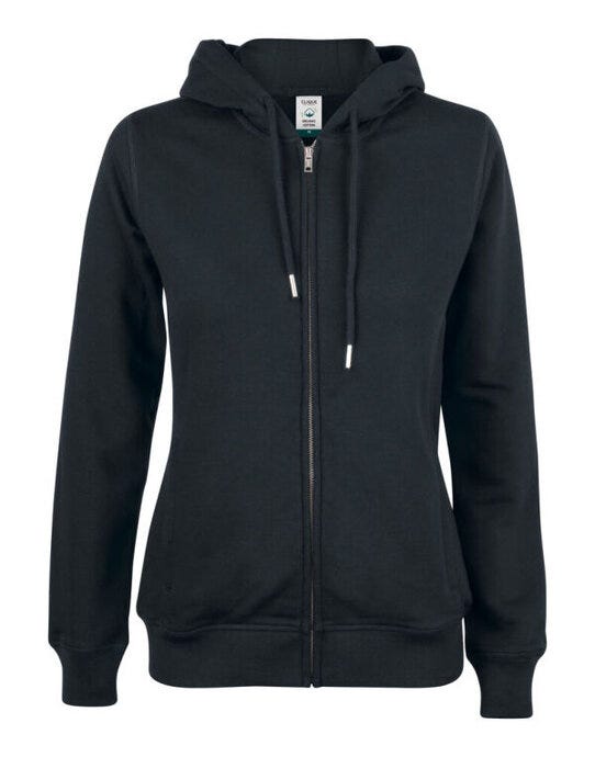 Clique CQ021005 Ladies Premium OC Full Zip Hoody - Black