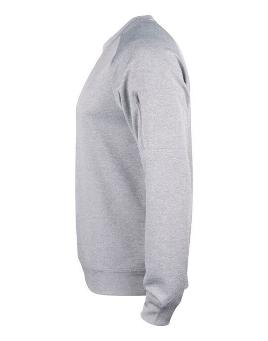 Clique CQ021010 Basic Active Roundneck - Grey Melange
