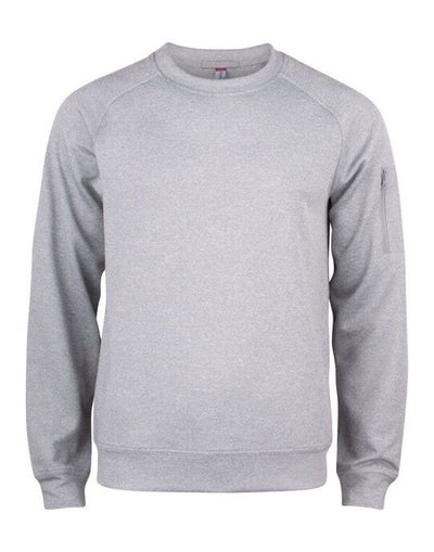 Clique CQ021010 Basic Active Roundneck - Grey Melange