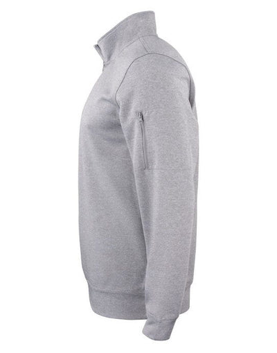 Clique CQ021013 Basic Active Half Zip - Grey Melange