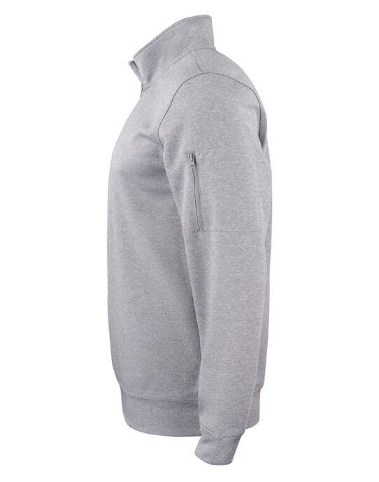 Clique CQ021013 Basic Active Half Zip - Grey Melange