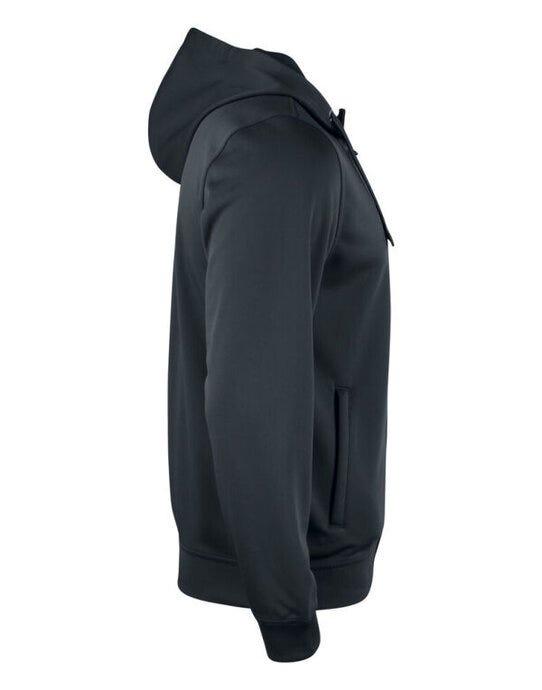 Clique CQ021014 Basic Active Full Zip Hoody - Black