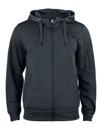 Clique CQ021014 Basic Active Full Zip Hoody - Black