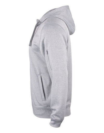 Clique CQ021014 Basic Active Full Zip Hoody - Grey Melange