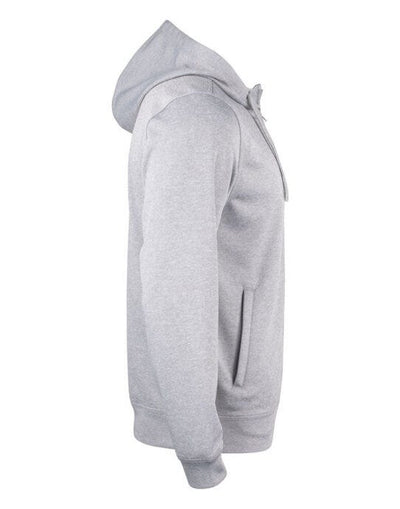 Clique CQ021014 Basic Active Full Zip Hoody - Grey Melange