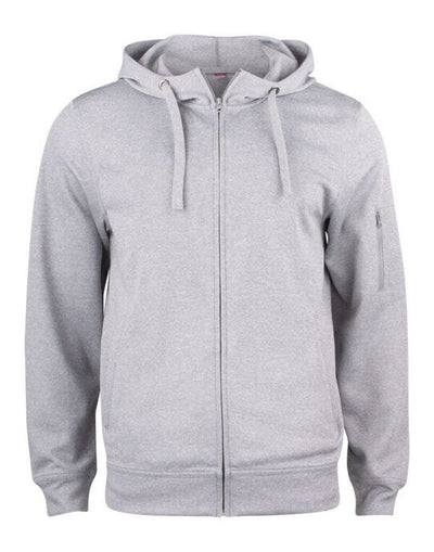 Clique CQ021014 Basic Active Full Zip Hoody - Grey Melange