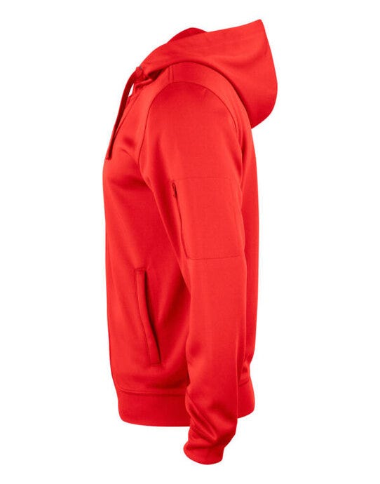 Clique CQ021014 Basic Active Full Zip Hoody - Red