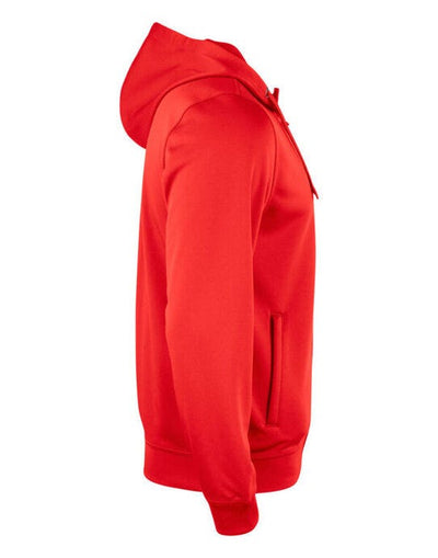 Clique CQ021014 Basic Active Full Zip Hoody - Red