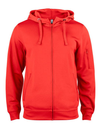 Clique CQ021014 Basic Active Full Zip Hoody - Red