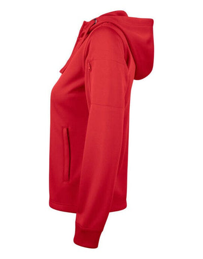 Clique CQ021015 Ladies Basic Active FZ Hoody - Red