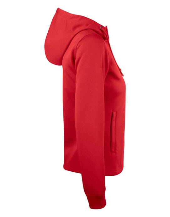 Clique CQ021015 Ladies Basic Active FZ Hoody - Red