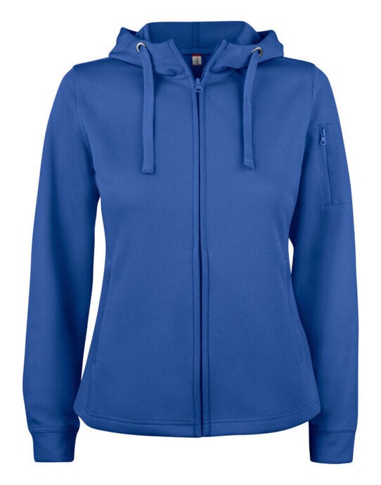 Clique CQ021015 Ladies Basic Active FZ Hoody - Royal Blue